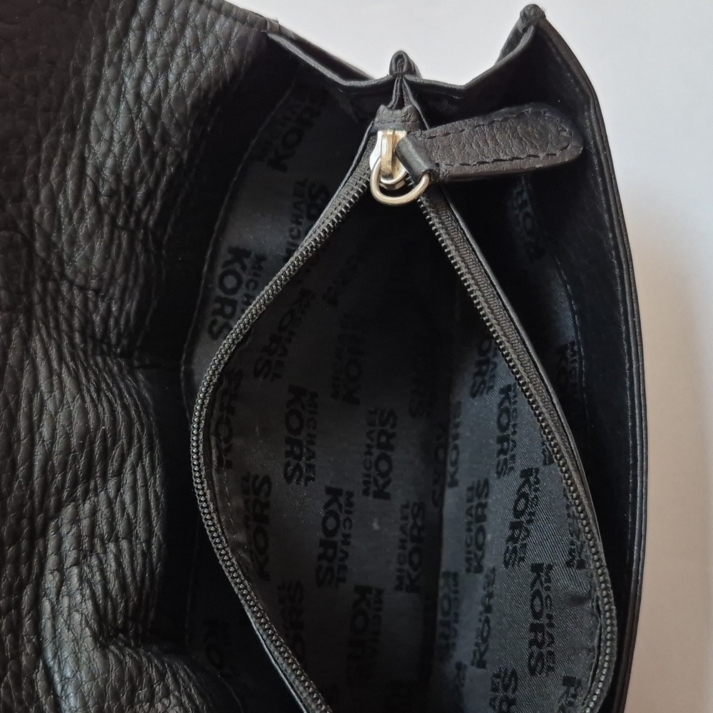 Michael Kors Black Leather Wallet Clutch - Picture 6 of 9